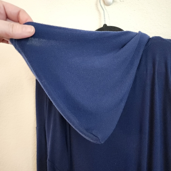 New York and Company Lounge Brand super soft ribbed hooded pullover - Picture 2 of 5